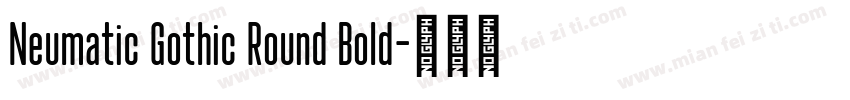 Neumatic Gothic Round Bold字体转换